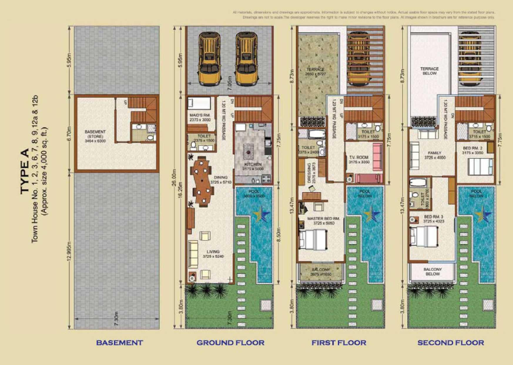 Type A | No. 1,2,3,6,7,8,9,12a,12b